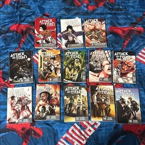 Attack on Titan Vol 1 & 2, 7-9, 11-14 & 18 + No Regrets 1 & 2, Before The Fall 2